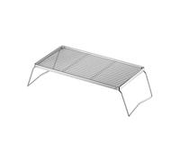 Functional Folding Cooking Grate Bracket Mesh Rectangular Folding Net for Travel Hiking Backpacking or Outdoor Meals Camping Alcohol Stove Bracket