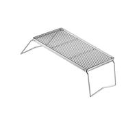 Functional Folding Cooking Grate Bracket Mesh Rectangular Folding Net for Travel Hiking Backpacking or Outdoor Meals Camping Alcohol Stove Bracket