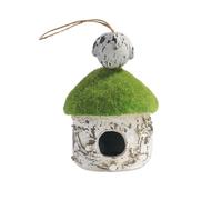 Functional Hanging Wall Storage Outdoor Hanging Fairy Bird Hand Painted Home Statue Sturdy And Durable Suitable Wild Birds Sparrows And Perfect As A Gardens Cou (B, 18x11.5x13cm)