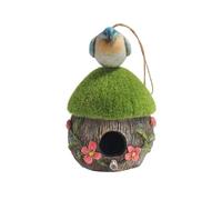 Functional Hanging Wall Storage Outdoor Hanging Fairy Bird Hand Painted Home Statue Sturdy And Durable Suitable Wild Birds Sparrows And Perfect As A Gardens Cou (A, 18x11.5x13cm)