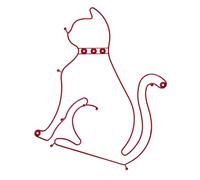 Functional Iron Wall Hook with Lovely Cats Shape for Hanging Daily Items in Entryway Bedroom Kids Room Simple Styles Retro Cartoon Cats Wall Hook Minimalist Design for Home Decors Functional to Hats