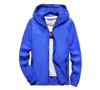 Functional Jacket Men's Lightweight Outdoor Jacket Men's Plus Size Thin Transition Jacket with Hood Zip Pocket Breathable Softshell Jacket Waterproof Hiking Jacket Unisex Down Jacket Hooded Jacket
