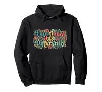Functional Just Differently Retro Neurodiversity Pullover Hoodie