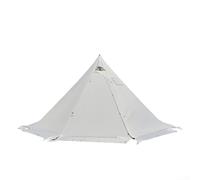 Functional Luxury Tepee Tent Yurt Style For camping Tent with Fire Safety and Ventilation Features (Grayish white)