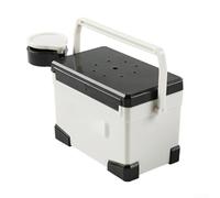 Functional Model Fishing Box with Multiple Opening Methods for Convenience (white black)