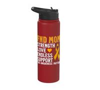 Functional Neurological Disorder Awareness Brain FND Warrior Stainless Steel Insulated Water Bottle