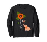 Functional neurological Disorder FND Awareness Elephant Long Sleeve T-Shirt