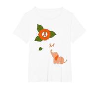 Functional neurological Disorder FND Awareness Elephant T-Shirt, Women's Plus, White, 2X