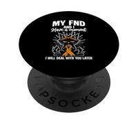 Functional Neurological Disorder Funny FND Warrior PopSockets Adhesive PopGrip