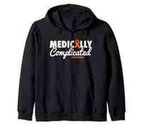 Functional Neurological Disorder Funny FND Warrior Zip Hoodie