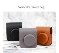 Functional Protective Case for for Instax Mini 41 Camera with Convenient Photo Pocket and PU Leather (Brown)