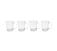 Functional Set Of Four Mugs, Stylish Coffee Mugs For Kitchen, See Through Special Mugs For Tea, Coffee