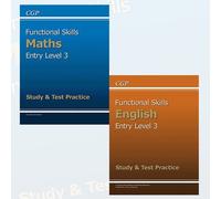 Functional Skills Collection Entry Level 3 Study & Test Practice 2 Books Bundle (Maths,English)