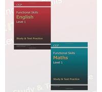 Functional Skills Level 1 - Study & Test Practice 2 Books Bundle Collection (Functional Skills Maths Level 1 - Study & Test Practice,Functional Skills English Level 1 - Study & Test Practice)