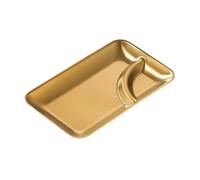 Functional Stainless Steel Food Tray With Double Compartments For Organized Serving At Parties And Restaurant Setting Restaurant Serving Dish
