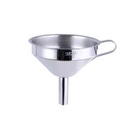 Functional Stainless Steel Gold Funnel with Detachable Filter for Kitchen Oil Liquid Canning Tools(Silver)