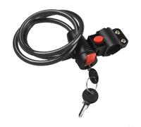 Functional Steel Chain Lock with Wire Cable for Bicycle Electric Bike and Motorcycle Security in Urban and Rural Areas