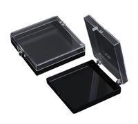 Functional Storage Box for Nail Accessories, Handmade from Acrylic with a Clear Design for Easy Organization (Black)