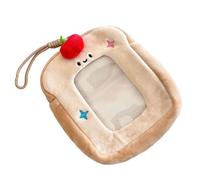 Functional Strawberry Fruit Plush Hanging Organizers for Anime Lovers Storage Solution Travel Ready Cartoon Hanging Pouch