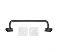 Functional Towel Bar Wall Mount Holder for Bath, Kitchen, and Laundry Spaces (black)