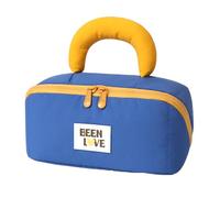 Functional Travel Cosmetic Bag Soft Makeup Bag Nylon Fabric Large Storage Space for Toilet Connections Accessories Large Capacity Toilet Organiser, Blue, Mass beauty