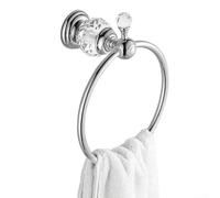 Functional Wall Mounted Towel Rack for Ring Suitable for Bedroom and Living Area (Silver)