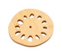 Functional Wooden Cup Mat With Black Walnut Composition Designed To Withstand Repeated Exposure To Hot Beverage Vessels(L)