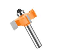 Functional Woodworking Tool 4 Router Bit with 8mm Shank Disc Grooves Cutter for Cutting Grooves and Dadoes Hardwood Cutting Tool