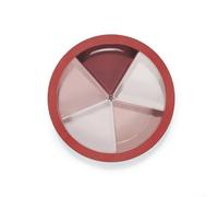 Functional Yet Stylish The Solution for All Your Snacking Needs in One Plate (red)