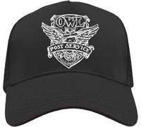 Functon+ Owl Post Service Mesh Back Trucker Cap Adjustable Snapback Hat Casual Black