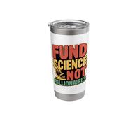 Fund Science Not Billionaires Retro Stainless Steel Insulated Tumbler