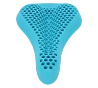 Funda de cojín para asiento de bicicleta, de silicona, antideslizante, a prueba de lluvia, ergonómica, para bicicletas de montaña, bicicletas de carretera, ajuste universal, (Azul)