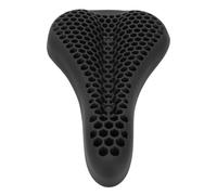 Funda de cojín para asiento de bicicleta, de silicona, antideslizante, a prueba de lluvia, ergonómica, para bicicletas de montaña, bicicletas de carretera, ajuste universal, (Negra)