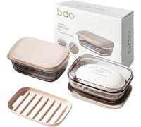 Funda de jabón de viaje, a prueba de fugas con tapa, soporte de jabón portátil para viajes, jabonera para baño, ducha, gimnasio, escuela, camping, día festivo, al aire última intervensión,