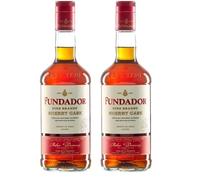 Fundador Fine Solera Sherry Casks Spanish Brandy, 1L (Pack of 2)