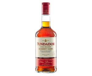 Fundador Sherry Cask Solera Brandy 1ltr | The Legacy of 150 Years of Craftsmanship | Harmonious and Smooth, Wine-infused Spanish Brandy | 36% vol