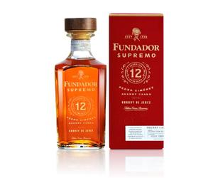 Fundador Supremo 12 Pedro Ximenez Sherry Cask Brandy 70cl | The Legacy of 150 Years of Craftsmanship | Smooth, Velvety and Well-Rounded Spanish Brandy | 40% vol