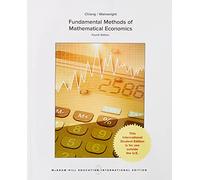Fundamentals Methods Of Mathematical Economics, 4Ed