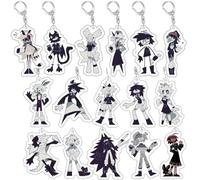 Fundamental Paper Educations Keychain 16 Pcs Anime Figure Cosplay Keyring Pendant Fundamental Paper Educations Acryl Chain Decorations