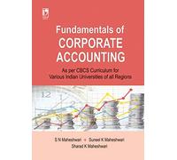 Fundamentals of Corporate Accounting (As per CBCS)