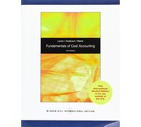 Fundamentals of Cost Accounting 3e