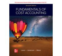 Fundamentals of Cost Accounting ISE