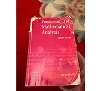 Fundamentals Of Mathematical Analysis