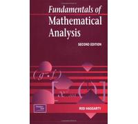Fundamentals of Mathematical Analysis by Haggarty, Dr Rod (1993) Paperback