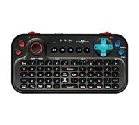 FUNDIAN Bluetooth Pocket Keyboard V2 with Jog Mouse and Audio, Black, Remote Wireless Controller Compatible with Smartphone, Laptop, Tablet, Nvidia Shield TV, Xiaomi TV Stick, Mi Box, Fire TV