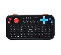 FUNDIAN [Update] Bluetooth Pocket Keyboard with Jog Mouse and Audio, Remote Wireless Controller Compatible with Android Phone, Tablet, TV Stick, Mi Box Nvidia Shield TV, Fire TV, Laptop (Black)