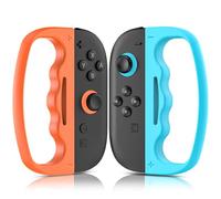 FUNDIARY Fitness Boxing Hand Grips Compatible with Nintendo Switch 2 Joycon, Switch 2 Sport Games Controller Accessories Kit with Ergonomic Boxing Joycon Grip for Adults and Children - Blue and Orange