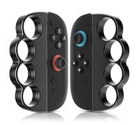 FUNDIARY Fitness Boxing Hand Grips for Nintendo Switch 2 Joycon, [Separate 4 Finger Ring Design] Boxing Accessories Compatible with Nintendo Switch 2 Sports and Switch 2 Boxing Game, 2 Packs - Black