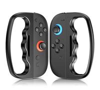 FUNDIARY Fitness Boxing Joycon Grip for Nintendo Switch 2(2025), Joycon Accessories Bundle Compatible with Switch 2 Sports Games with Comfort Hand Grips Controller Fit for Boy and Girl - Black & Black