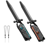 FUNDIARY Lighted Game Sword for The Legend of Zelda: Sky Sword HD, Ergonomics Sword Controller Compatible with Nintendo Switch 2, Sword Handle Grip for Switch 2 Joycon Enhance Gaming Experience- Black